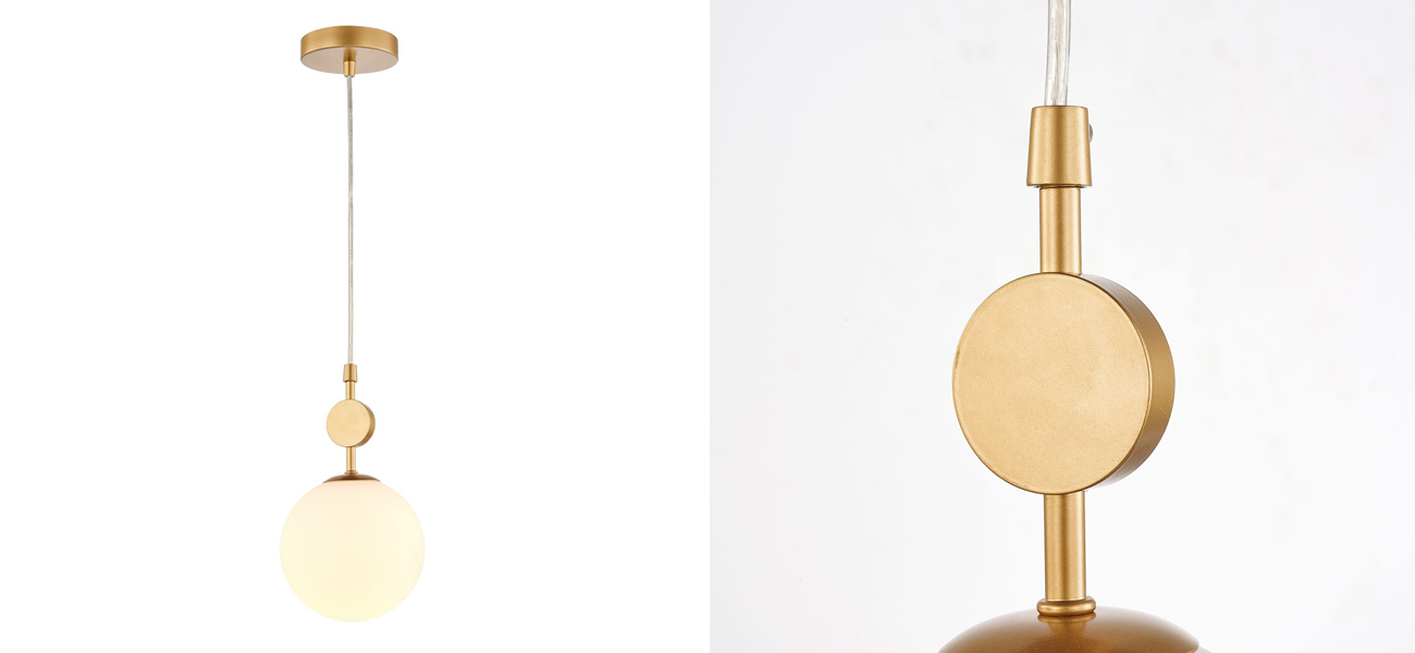 Подвесной светильник с белым круглым плафоном Glowing Clouds - фото