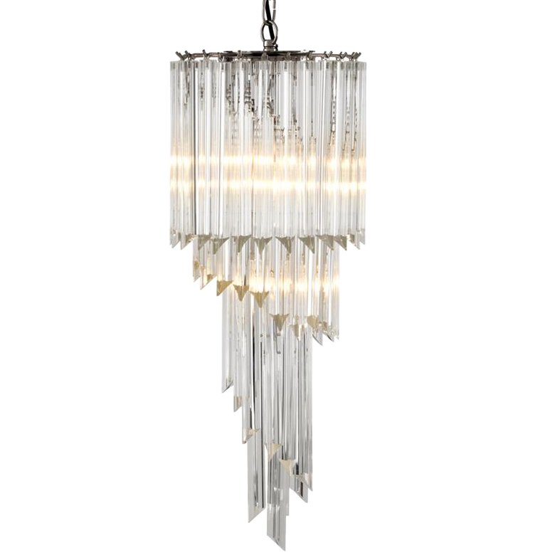 Люстра Chandelier Marino Никель Прозрачный (Transparent) Люстра Chandelier Marino Никель Прозрачный (Transparent) в Орле | Loft Concept