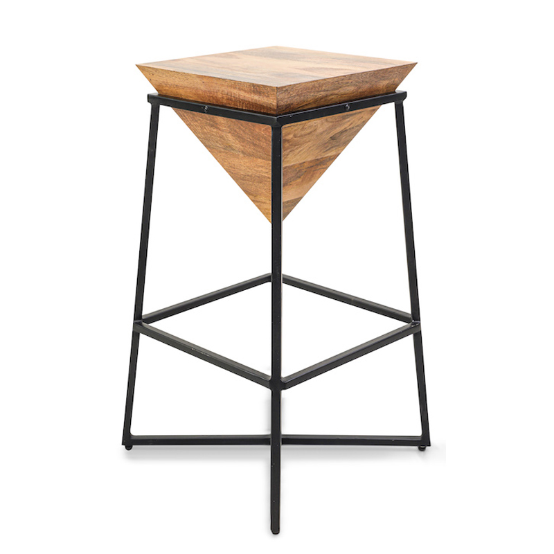 Приставной стол Inverted Pyramid Side Table light Черный Бежевый Приставной стол Inverted Pyramid Side Table light Черный Бежевый в Орле | Loft Concept