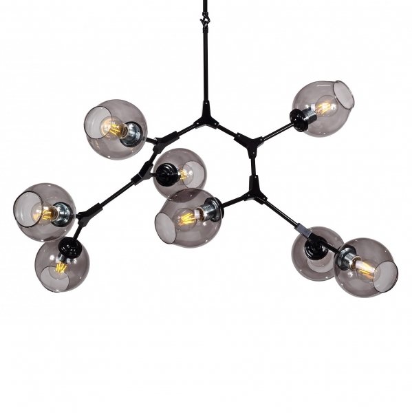 Люстра branching bubble Chandelier 8 Black Черный Серый Люстра branching bubble Chandelier 8 Black Черный Серый в Орле | Loft Concept