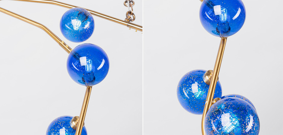 Люстра 8-GLOBE CHERRYBOMB CHANDELIER blue Люстра 8-GLOBE CHERRYBOMB CHANDELIER blue - Loft-Concept в Орле