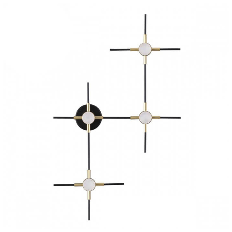 Бра Ake Sconce Черный Белый Золотой в Орле | Loft Concept 