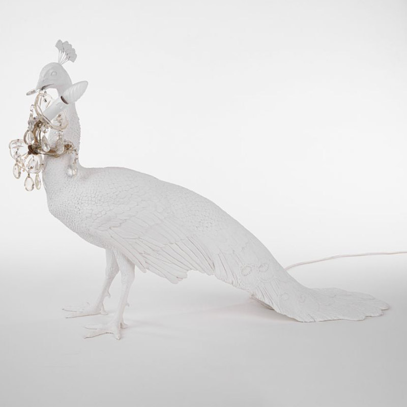 Настольная лампа Seletti Peacock Led Lamp Белый Настольная лампа Seletti Peacock Led Lamp Белый в Орле | Loft Concept