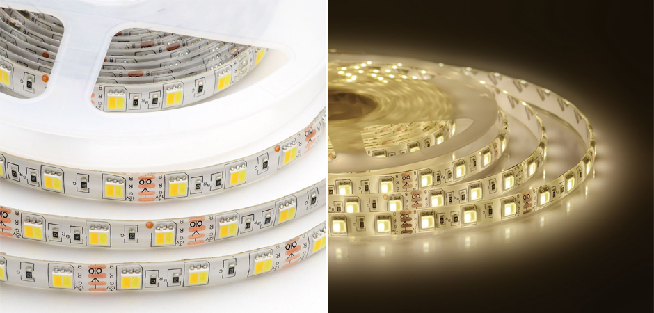 Светодиодная влагозащищенная лента 14,4W/m 60LED/m 5050SMD холодный белый/теплый белый 5M Светодиодная влагозащищенная лента 14,4W/m 60LED/m 5050SMD холодный белый/теплый белый 5M - Loft-Concept в Орле