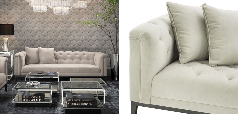 Диван Eichholtz Sofa Cesare Beige Диван Eichholtz Sofa Cesare Beige - Loft-Concept в Орле