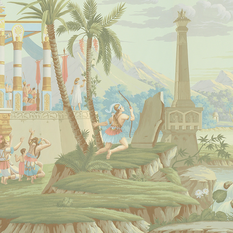 Обои ручная роспись The Incas Pastel on scenic paper Обои ручная роспись The Incas Pastel on scenic paper в Орле | Loft Concept