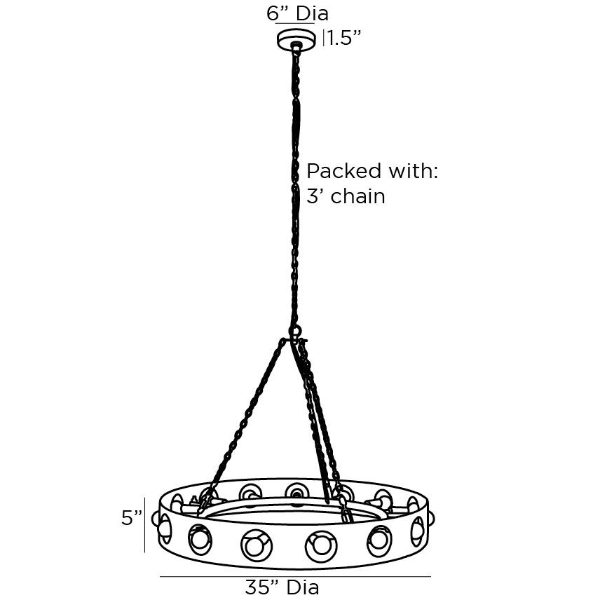 Люстра Arteriors REDONDO CHANDELIER Люстра Arteriors REDONDO CHANDELIER в Орле