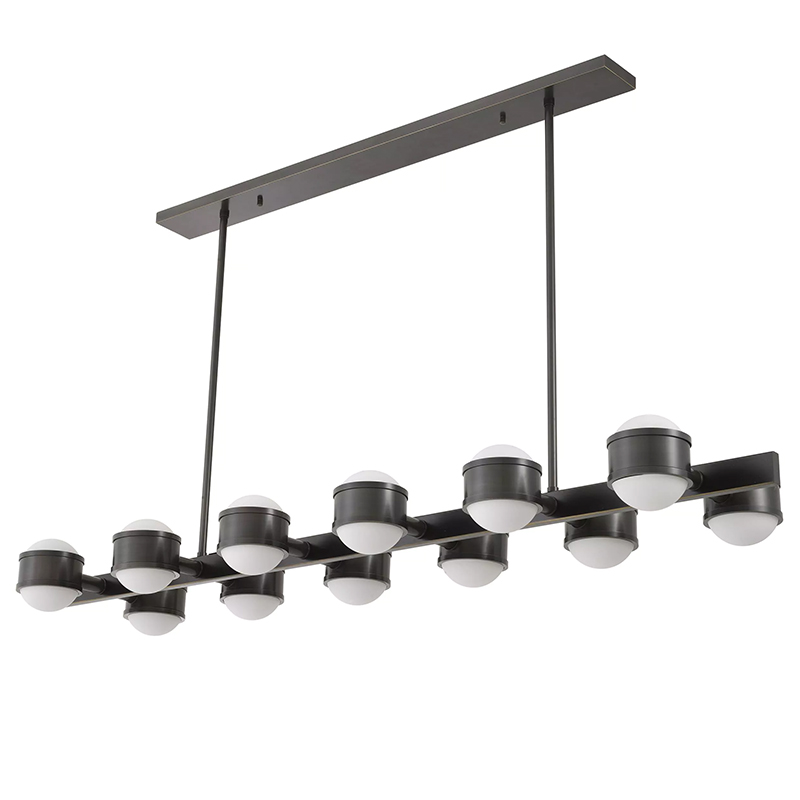 Люстра Eichholtz Chandelier Aldo Черный Темная бронза Белый Люстра Eichholtz Chandelier Aldo Черный Темная бронза Белый в Орле | Loft Concept