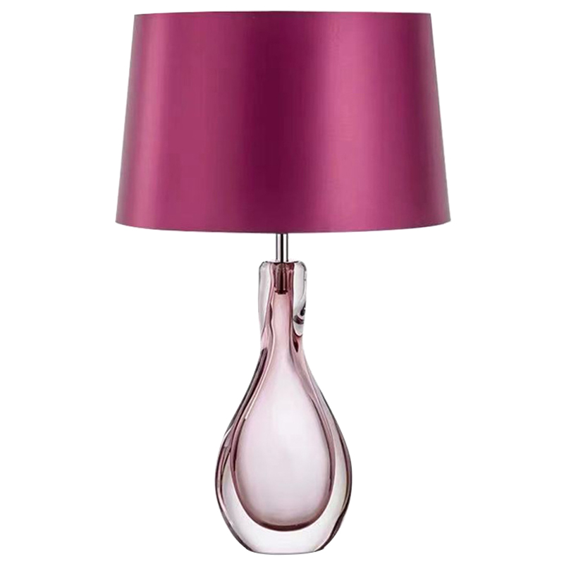 Настольная лампа Crystal Table Lamp Hot Pink Розовый Настольная лампа Crystal Table Lamp Hot Pink Розовый в Орле | Loft Concept
