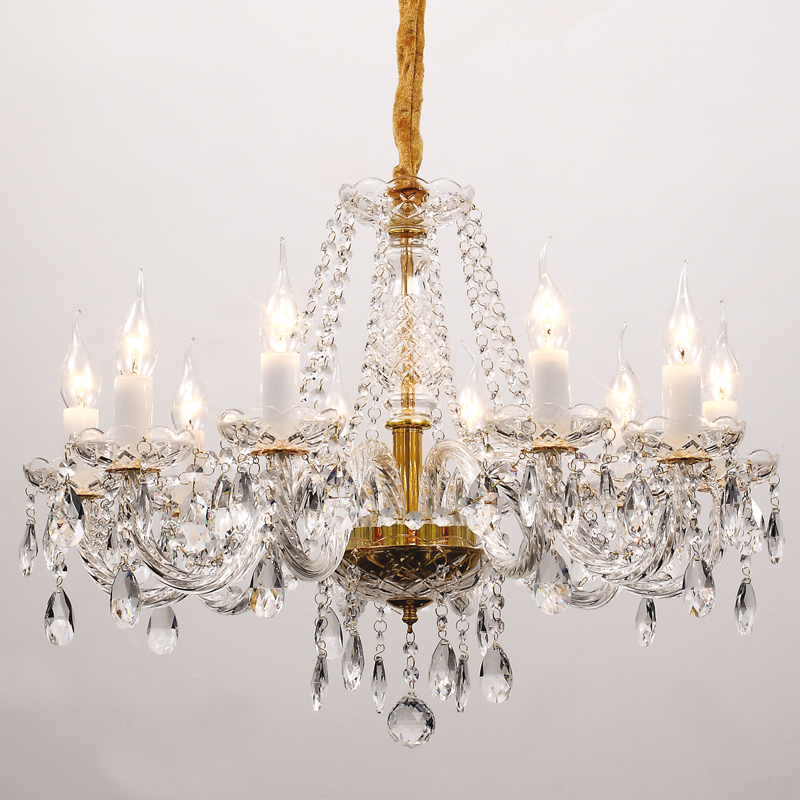 Люстра Megane Chandelier Прозрачный Глянцевое золото Люстра Megane Chandelier Прозрачный Глянцевое золото в Орле | Loft Concept