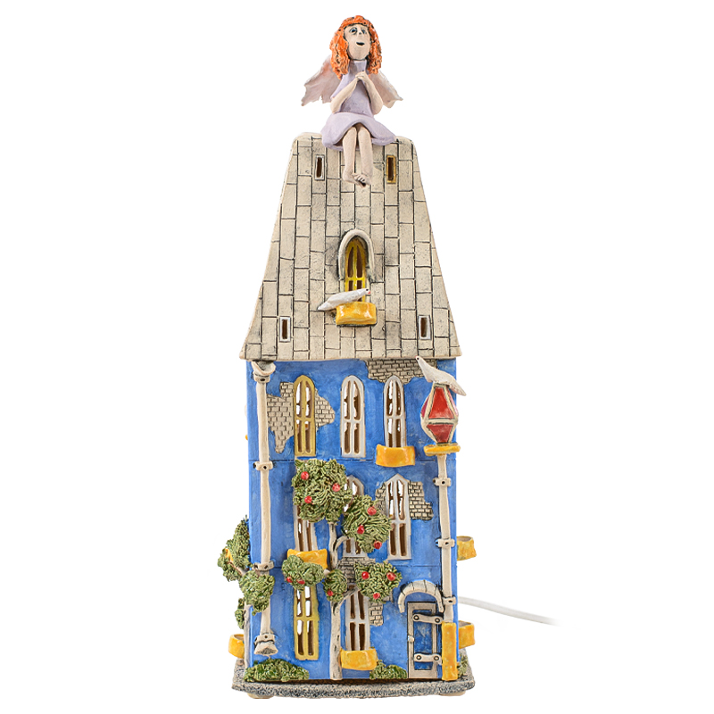 Ночник Домик Angel on The Roof Голубой Мульти Ночник Домик Angel on The Roof Голубой Мульти в Орле | Loft Concept