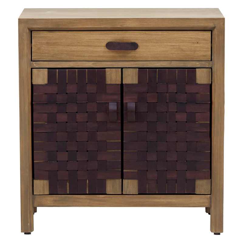 Комод Braided Leather Wood Chest of Drawers M Коричневый Древесина в Орле | Loft Concept 