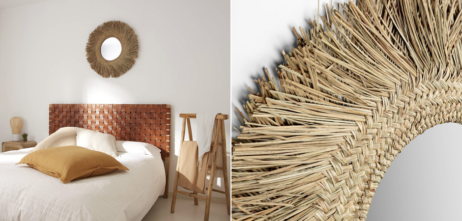 Зеркало сплетенное вручную Handmade Mirror Light Safari Зеркало сплетенное вручную Handmade Mirror Light Safari - Loft-Concept в Орле