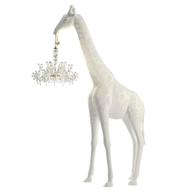 Торшер белый жираф в натуральную величину White Giraffe Lamp large size Белый Торшер белый жираф в натуральную величину White Giraffe Lamp large size Белый в Орле | Loft Concept