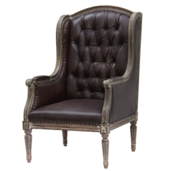 Кожаное кресло English Wingback chair Кожаное кресло English Wingback chair в Орле | Loft Concept