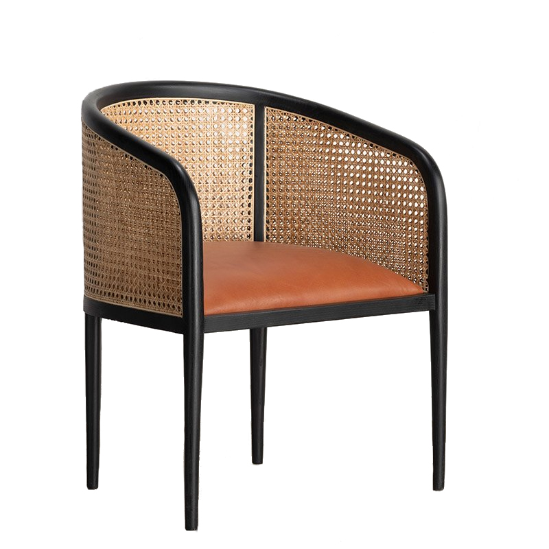 Кресло Rattan Decor Chair Terracotta Черный Терракотовый Бежевый Кресло Rattan Decor Chair Terracotta Черный Терракотовый Бежевый в Орле | Loft Concept