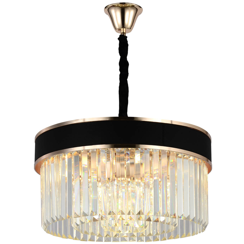 Люстра Holi Elegant With Golden Line light D 50 Черный Прозрачное Стекло Люстра Holi Elegant With Golden Line light D 50 Черный Прозрачное Стекло в Орле | Loft Concept