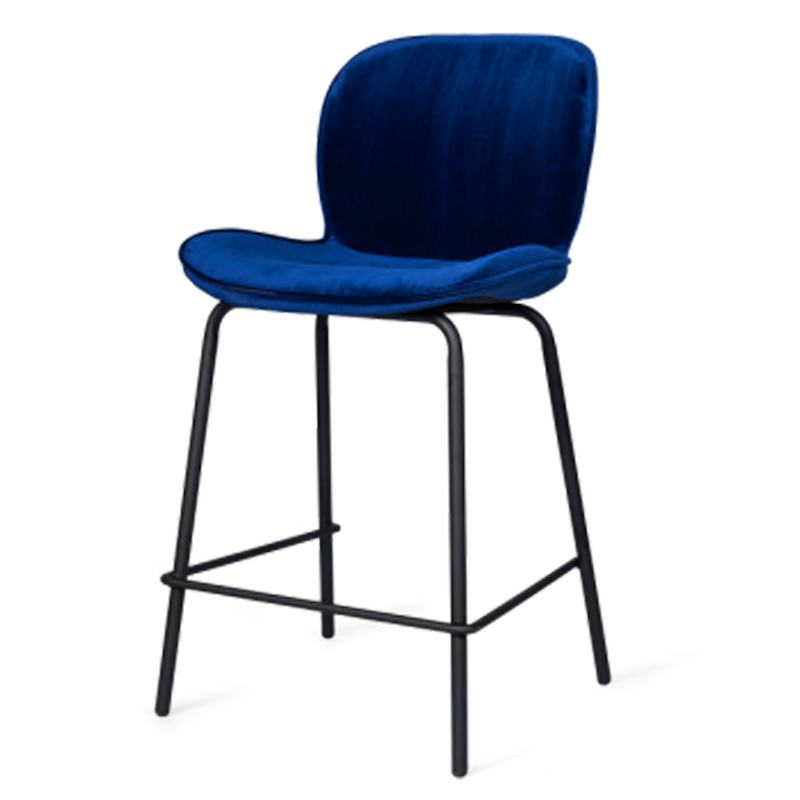 Полубарный стул Ardit Chair Черный Синий Полубарный стул Ardit Chair Черный Синий в Орле | Loft Concept