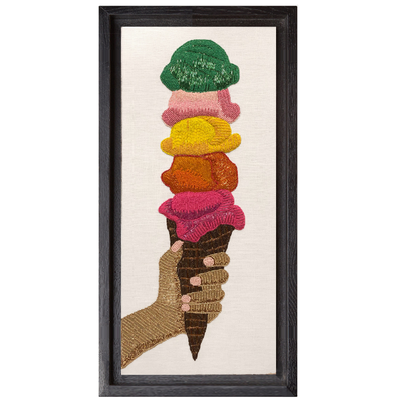 Панно Jonathan Adler ICE CREAM BEADED WALL ART Мульти Панно Jonathan Adler ICE CREAM BEADED WALL ART Мульти в Орле | Loft Concept