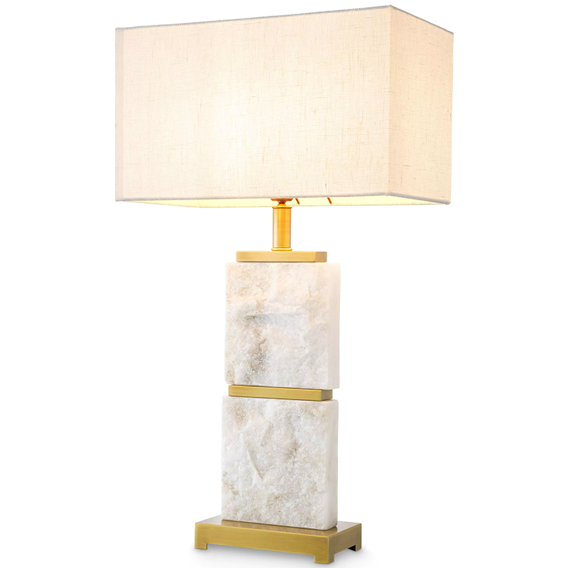 Настольная лампа Eichholtz Table Lamp Newton L Marble Кремовый Латунь Белый Мрамор Bianco Настольная лампа Eichholtz Table Lamp Newton L Marble Кремовый Латунь Белый Мрамор Bianco в Орле | Loft Concept