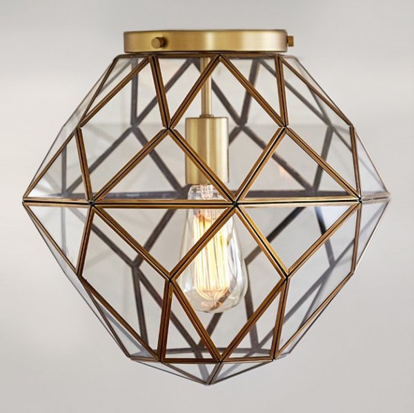 Потолочный светильник Glass & Metal Mount Потолочный светильник Glass & Metal Mount в Орле | Loft Concept