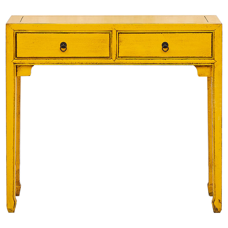 Консоль в китайском стиле с двумя ящиками Yellow Chinese Collection Console Желтый Консоль в китайском стиле с двумя ящиками Yellow Chinese Collection Console Желтый в Орле | Loft Concept