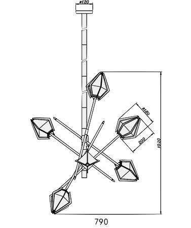 Люстра HARLOW Small Chandelier Gabriel Scott Люстра HARLOW Small Chandelier Gabriel Scott в Орле