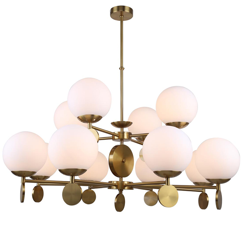 Люстра Kyran Chandelier Bronze 12 Бронза Белый в Орле | Loft Concept 
