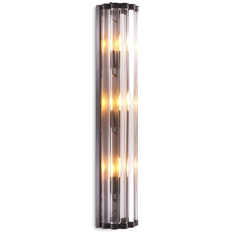 Бра Eichholtz Wall Lamp Amalfi L Bronze Темная бронза Прозрачное Стекло Бра Eichholtz Wall Lamp Amalfi L Bronze Темная бронза Прозрачное Стекло в Орле | Loft Concept