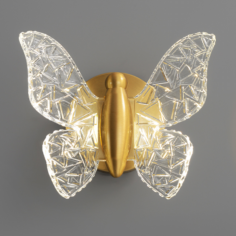 Бра Butterfly Wall Lamp Н Латунь Прозрачный Бра Butterfly Wall Lamp Н Латунь Прозрачный в Орле | Loft Concept