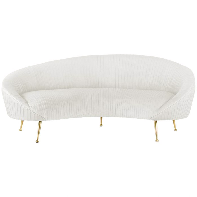 Диван Pebernat Lounge Sofa white Золотой Белый Диван Pebernat Lounge Sofa white Золотой Белый в Орле | Loft Concept