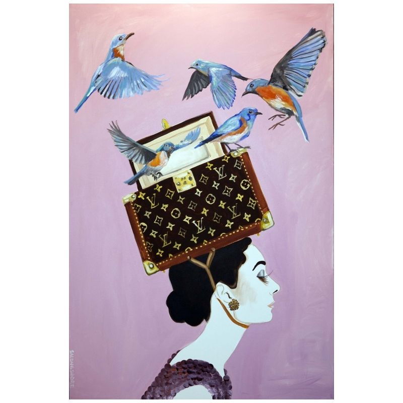 Картина Audrey with Box of Blue Birds Мульти Картина Audrey with Box of Blue Birds Мульти в Орле | Loft Concept