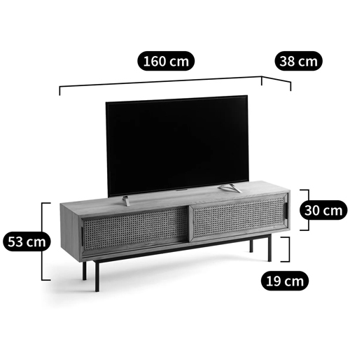 ТВ-тумба с плетеным декором Tate Wicker TV Stand ТВ-тумба с плетеным декором Tate Wicker TV Stand в Орле