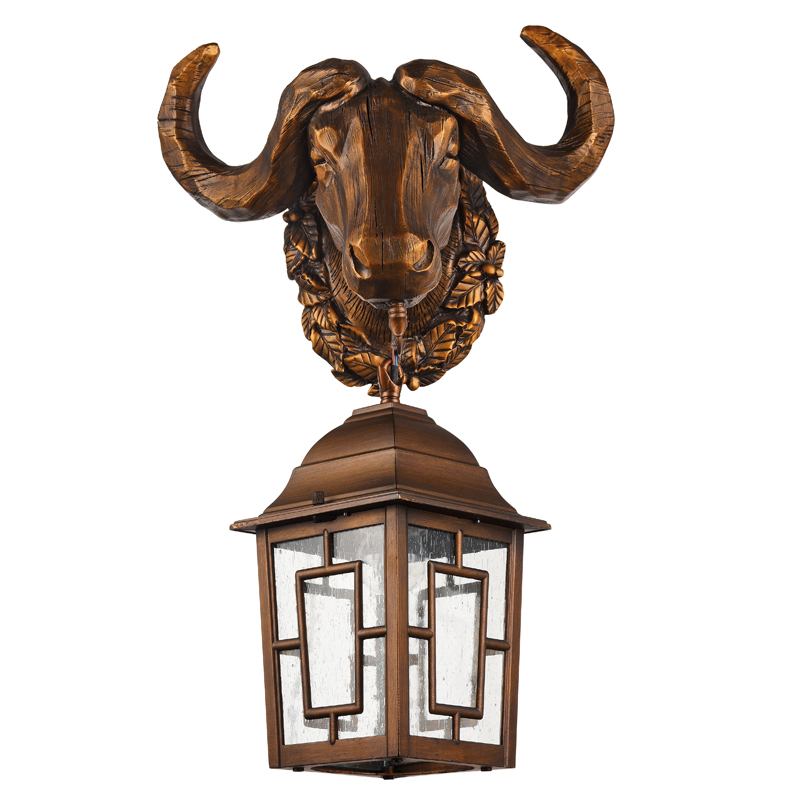 Уличный светильник Bull Lantern Коричневый винтаж Прозрачное Стекло Уличный светильник Bull Lantern Коричневый винтаж Прозрачное Стекло в Орле | Loft Concept
