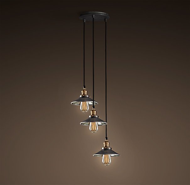 Люстра Loft Cone Pendant Reflector 3 Черный Люстра Loft Cone Pendant Reflector 3 Черный в Орле | Loft Concept