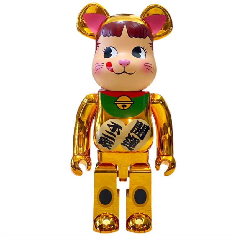 Статуэтка Bearbrick Maneki Neko Gold Золотой Мульти Статуэтка Bearbrick Maneki Neko Gold Золотой Мульти в Орле | Loft Concept