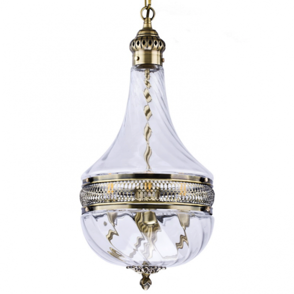Люстра Capitol Hill Glass Pendant 30 Bronze Темная бронза винтаж Люстра Capitol Hill Glass Pendant 30 Bronze Темная бронза винтаж в Орле | Loft Concept
