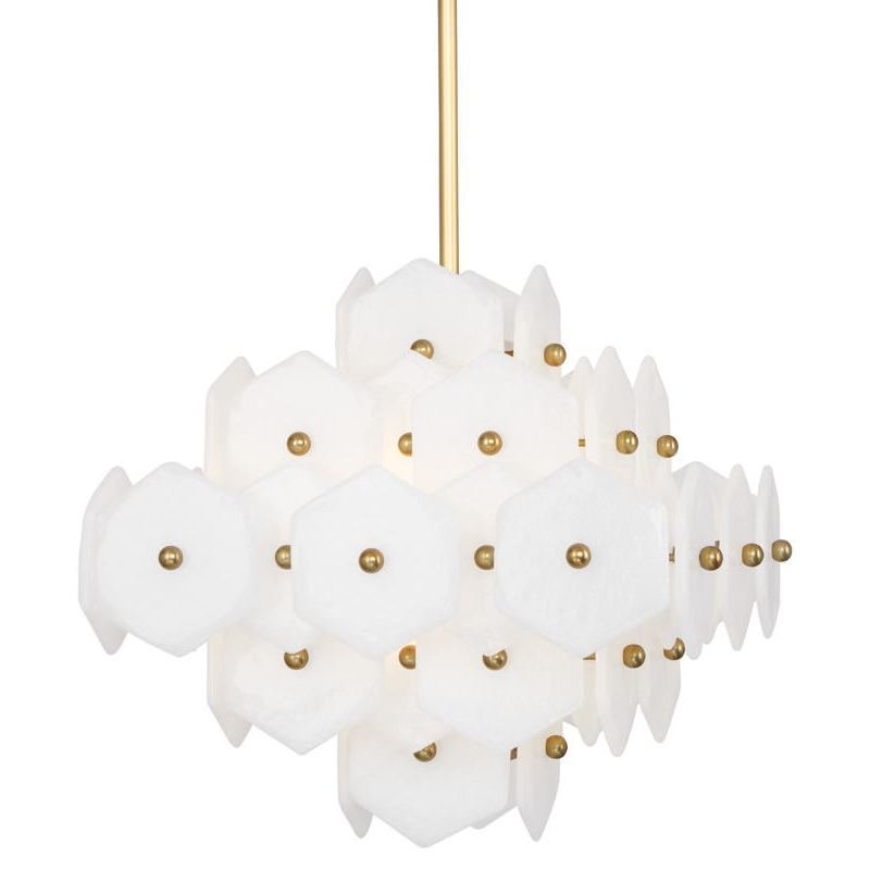 Люстра VIENNA SMALL CHANDELIER Латунь Хром Белый Люстра VIENNA SMALL CHANDELIER Латунь Хром Белый в Орле | Loft Concept