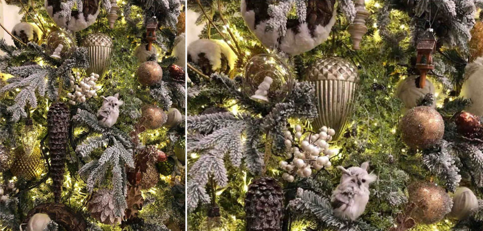 Ель Дизайнерская Украшенная Декором Christmas tree Premium Winter Night Ель Дизайнерская Украшенная Декором Christmas tree Premium Winter Night - Loft-Concept в Орле