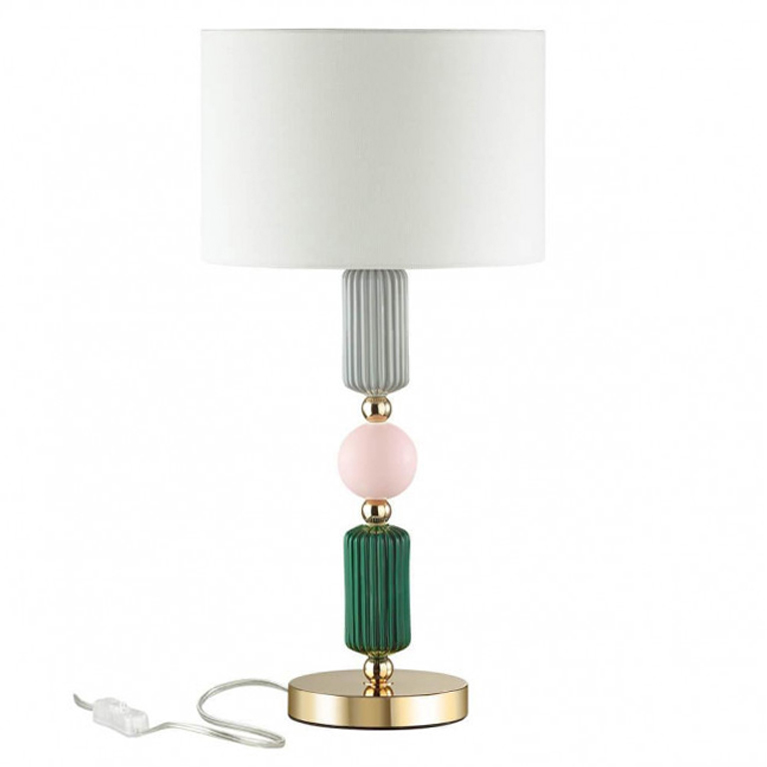 Настольная лампа Керамика Iris Candy table lamp Белый Зеленый Розовый Серый Настольная лампа Керамика Iris Candy table lamp Белый Зеленый Розовый Серый в Орле | Loft Concept