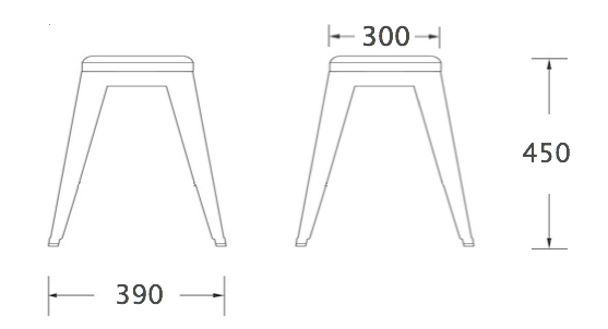 Кухонный стул Tolix Kitchen Stool 45 Кухонный стул Tolix Kitchen Stool 45 в Орле