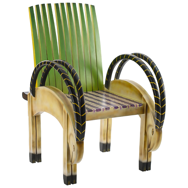 Кресло Oryx Armchair Зеленый Желтый Черный Мульти Кресло Oryx Armchair Зеленый Желтый Черный Мульти в Орле | Loft Concept