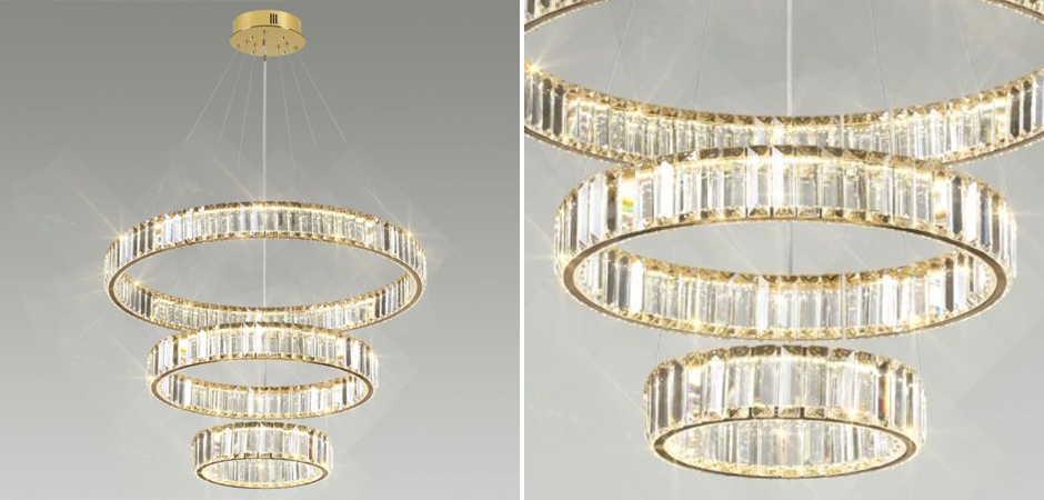Люстра Хрустальная Ring Horizontal 3 кольца Люстра Хрустальная Ring Horizontal 3 кольца - Loft-Concept в Орле