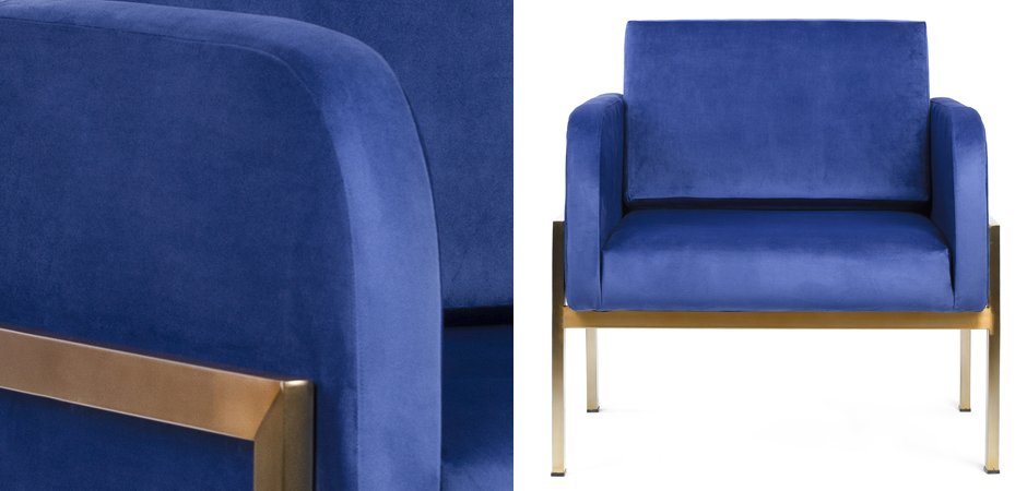 Кресло Velvet Ardmore Chair blue Кресло Velvet Ardmore Chair blue - Loft-Concept в Орле