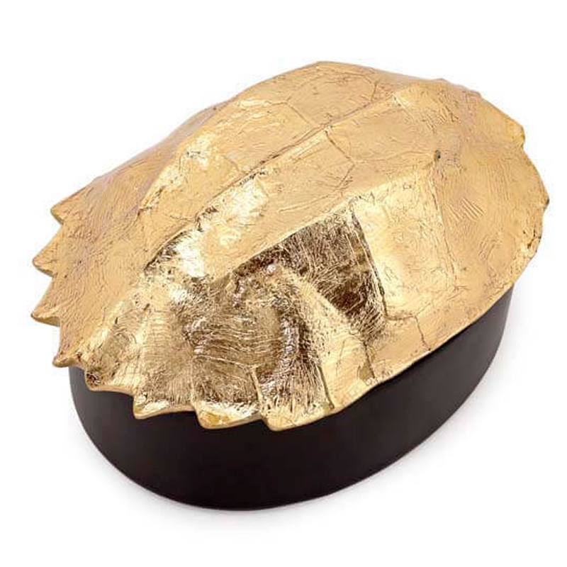 Шкатулка BOX TURTLE Черный Глянцевое золото Шкатулка BOX TURTLE Черный Глянцевое золото в Орле | Loft Concept