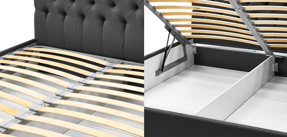 Кровать Gray Capitone Bed Кровать Gray Capitone Bed - Loft-Concept в Орле