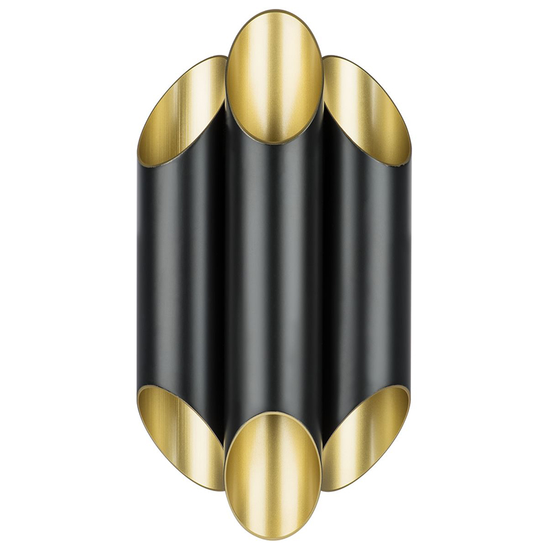 Бра Garbi Trio Black Pipe Organ Sconce Черный Золотой Бра Garbi Trio Black Pipe Organ Sconce Черный Золотой в Орле | Loft Concept