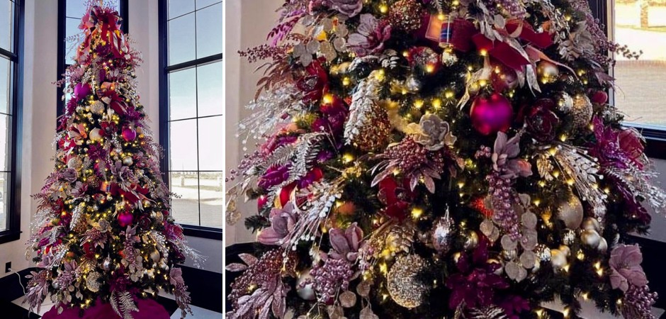 Дизайнерская Елка Премиум украшенная Лиловым Декором Christmas Tree Lilac Premium Дизайнерская Елка Премиум украшенная Лиловым Декором Christmas Tree Lilac Premium - Loft-Concept в Орле