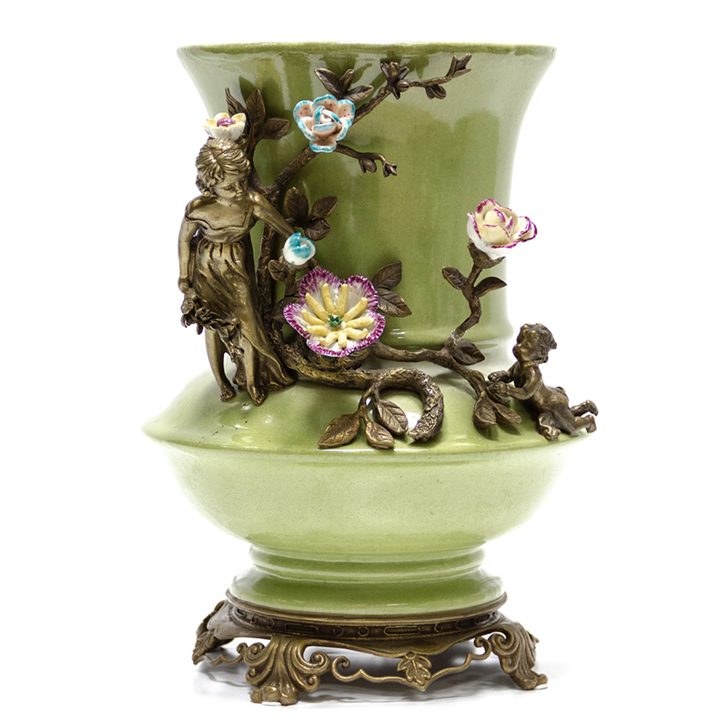 Ваза Bronze Mother Child Vase Бронза Зеленый смок Мульти в Орле | Loft Concept 