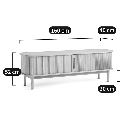 ТВ-тумба с двумя раздвижными дверцами Toinette Light TV Stand ТВ-тумба с двумя раздвижными дверцами Toinette Light TV Stand в Орле
